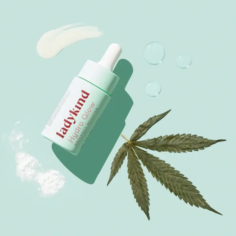 ladykind-lifestyle-HydroGlow-topical-with-cbd-cannabis-leaf
